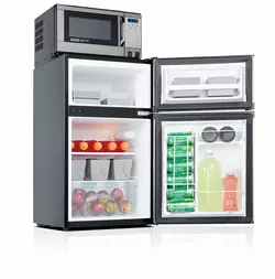 Le réfrigérateur compact Costway 22672BKCYEP est le meilleur miniréfrigérateur avec congélateur